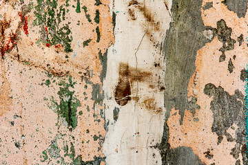 Texture of a concrete wall with cracks and scratches which can be used as a background