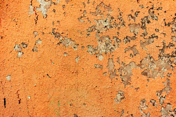 Texture of a concrete wall with cracks and scratches which can be used as a background