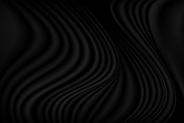 Abstract background with beautiful fancy patterns of black paint. Black cloth or liquid form. Fluid art. Wave. Art design for your design.