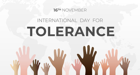 International Day for Tolerance Background Illustration