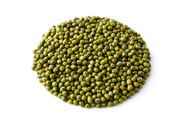 緑豆　白背景