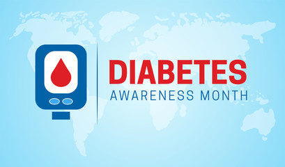 Diabetes Awareness Month Background Illustration