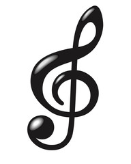 つやつやした ト音記号 音楽 ミュージック