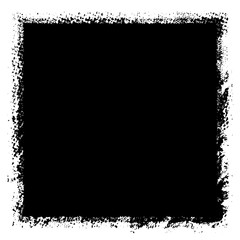 Grunge background black rectangular isolated on white background