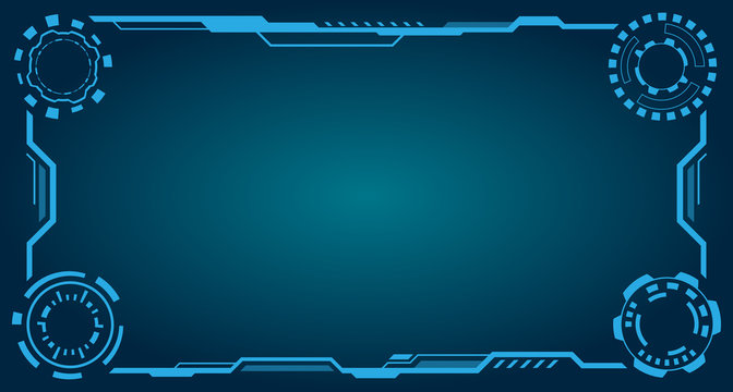 HUD Futuristic Frame. Abstract Technology Panel Template