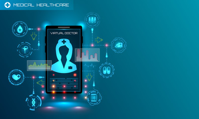 Medical App. Diagnostic and Consulting Application on Smartphone. Care Assistant, Telemedicine
