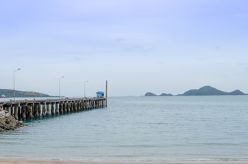 Fototapeta premium Bridge overlooking the sea