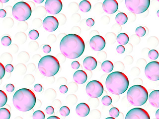 Pink abstract background with circles