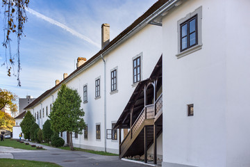 Fototapeta na wymiar Town of Levice, Historical Building of Tekov Museum, Slovakia. 