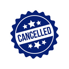 Cancel Stamp Template Solid Color