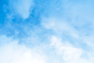 Beautiful blue sky with clouds background