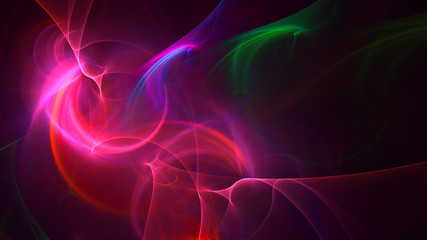 Fractal 3D rendering abstract light surreal background