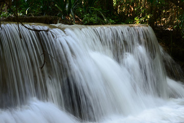 Fototapeta na wymiar Huai Mae Khamin Waterfall Kanchanaburi Thailand