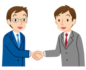 握手をするビジネスマン