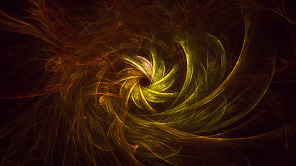 Fractal 3D rendering abstract light surreal background