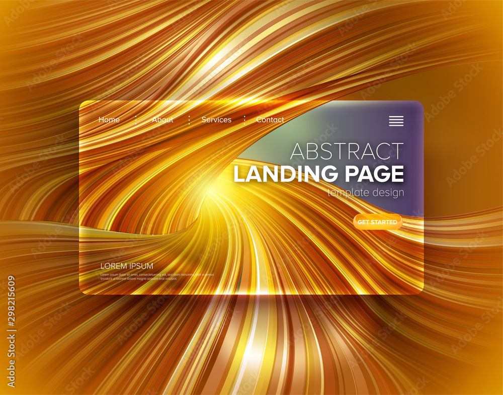 Poster abstract distorted stripe background