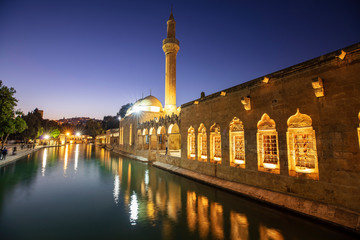 Fototapeta na wymiar Balikligol, Sanliurfa / Turkey. Balikligol Mosque ( Fish Lake )