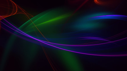 Fractal 3D rendering abstract light surreal background