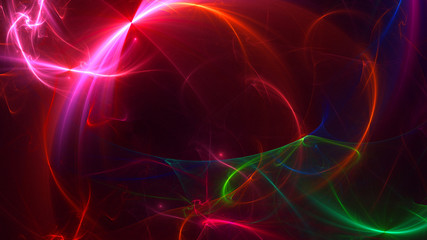 Fractal 3D rendering abstract light surreal background