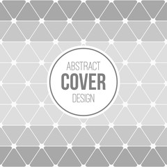 Abstract creative concept layout template. Rounded triangles cover.