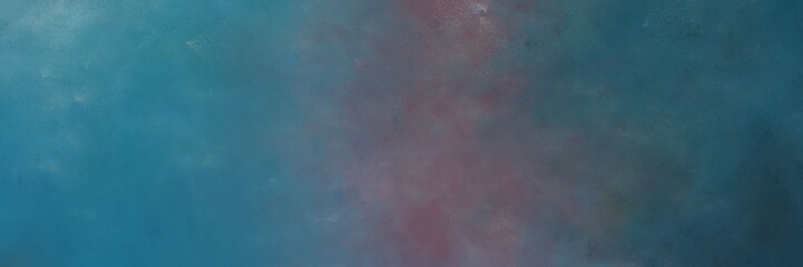 Obraz premium teal blue, dim gray and dark slate gray colored vintage abstract painted background with space for text or image