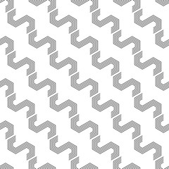 Seamless wallpaper pattern. Geometric background with hexagonal elements