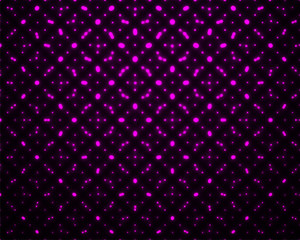 Abstract seamless pattern with glowing dots. Neon geometric background. Vector design