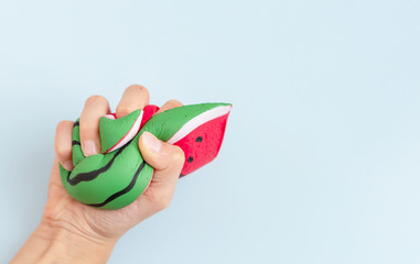 anti stress squishy toy in children's hands