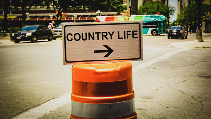 Street Sign to Country Life