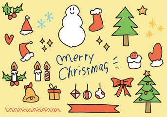 手描きのクリスマスイラスト
