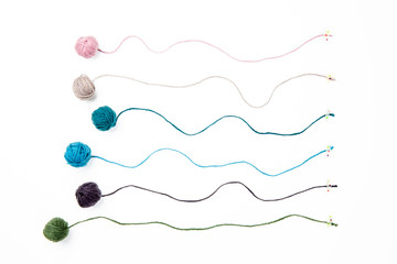 Naklejka premium 小さな毛糸玉のテクスチャ