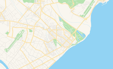Printable street map of Taitung, Taiwan