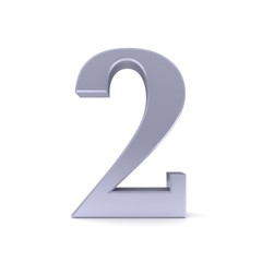 2 two number silver 3d