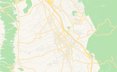 Printable street map of Nantou, Taiwan
