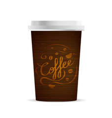 Vector coffee cup template with coffee and coffee cups for your design - 298220877