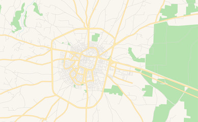 Printable street map of Idlib, Syria