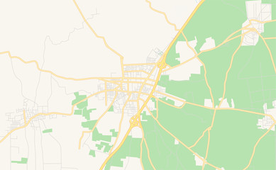 Printable street map of Maarat al-Numaan, Syria