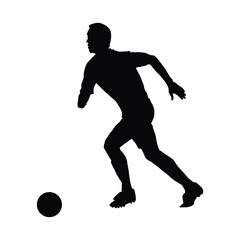 Obraz premium soccer player silhouette