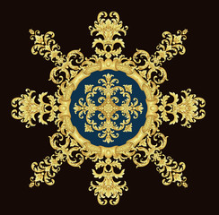 Decorative elegant luxury design.Vintage elements in baroque, rococo style.Design for cover, fabric, textile, wrapping paper .