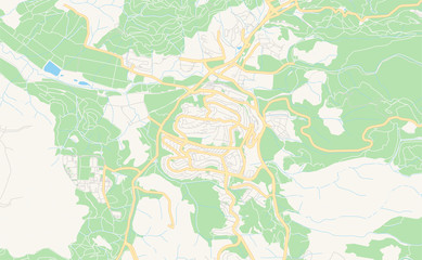 Printable street map of Beit Shemesh, Israel