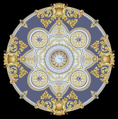 Decorative elegant luxury design.Vintage elements in baroque, rococo style.Design for cover, fabric, textile, wrapping paper .