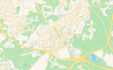 Printable street map of Ramla, Israel