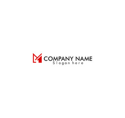 logo M Company name concept illustration