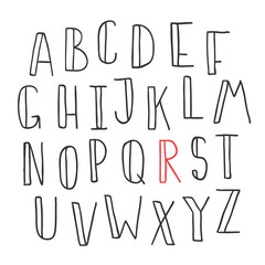 Hand drawn bubble font for social media content. Vector hand drawn illustration design. 