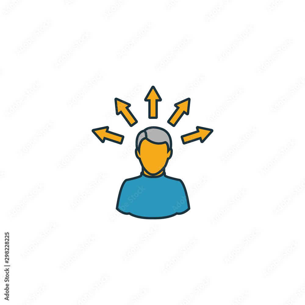 Poster personal solution icon. simple element from project management icons collection. creative personal s