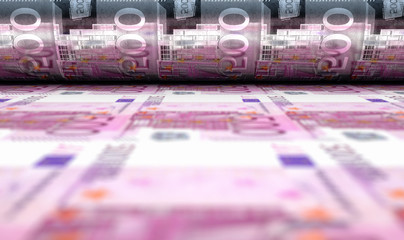 Printing Euro Bank Notes
