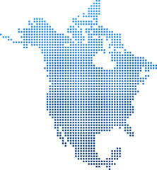 Fototapeta na wymiar map of North America