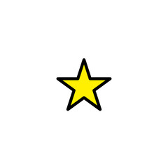 Star Vector Icon. Isolated Favorite Button Line Icon
