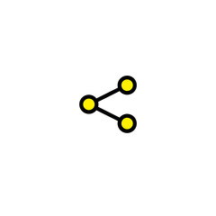 Share Icon Vector Icon. Connection, Share Isolated Line Icon