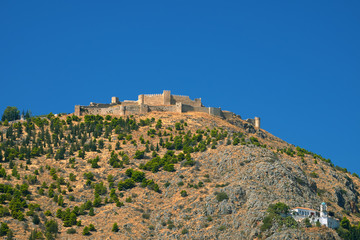 Fototapeta na wymiar Die Burg Larissa, Argos, Peloponnes, Griechenland.